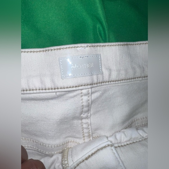 NWT MOTHER The Rambler Cargo Cream Wide Leg Women's Jeans size 30 - Picture 8 of 16